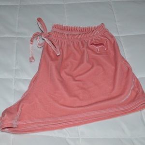 VS PINK Pink Velvet Shorts